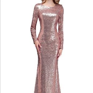 Rose Gold Evening Gown